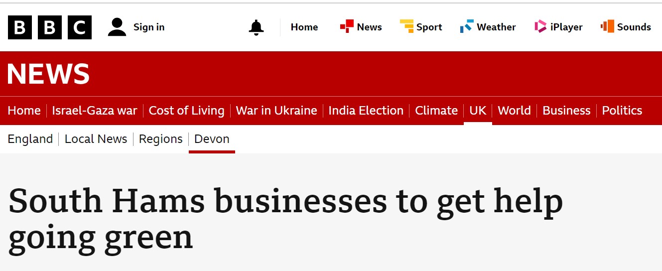 South Hams businesses to get help going green